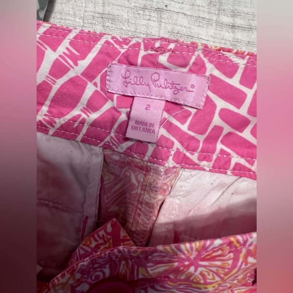 Lilly Pulitzer Callahan Shorts Ten Speed Bike Size 2 - Picture 4 of 7